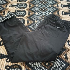 Eddie Bauer Flannel Lined Black Pants size 12 Woman